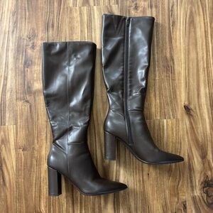 Marc Fisher Knee High Boots in Chocolate Brown